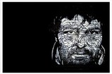 C215 STYLE MANS FACE - A2 SATIN PRINT